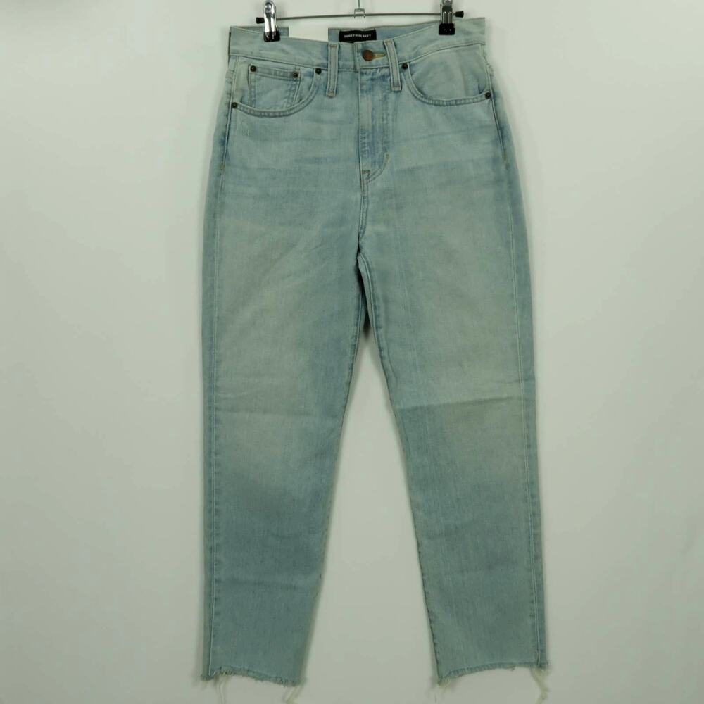 Something Navy High Rise Cigarette Raw Hem Jeans Size 4/27